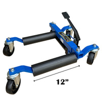 4x 12" Hydraulic Car SUV Wheel Dolly Go Jacks Vehicle Positioning Transport Jack