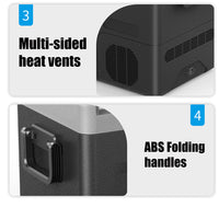 43L Portable Car Fridge Freezer Dual Zone Separate Temperature 12V/24V/240V 4WD