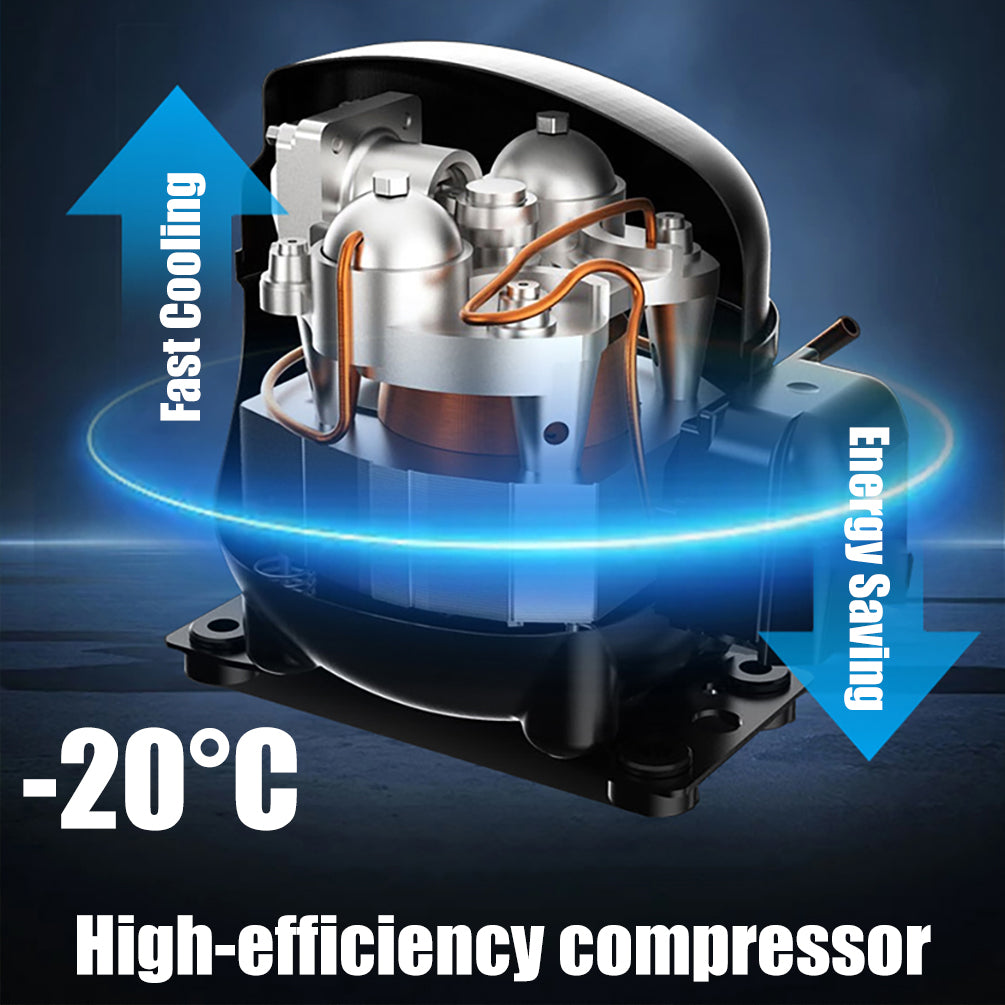 43L Portable Car Fridge Freezer Dual Zone Separate Temperature 12V/24V/240V 4WD