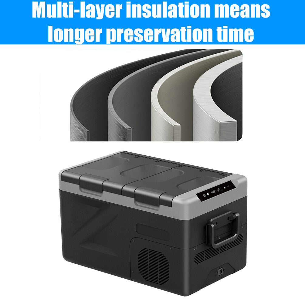 43L Portable Car Fridge Freezer Dual Zone Separate Temperature 12V/24V/240V 4WD