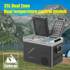 35L Dual-Zone Portable Car Fridge Freezer - product details