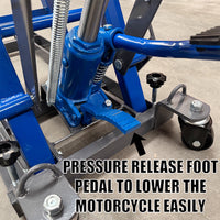 680KG Load Motorcycle Lift Jack ATV Lift Table 115mm-375mm Motorbike Stand Hoist