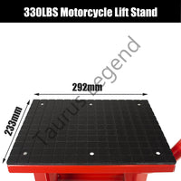 Dirt Bike Motorcycle Lift Motorbike Stand Work Bench Lifter 150kg Load Red