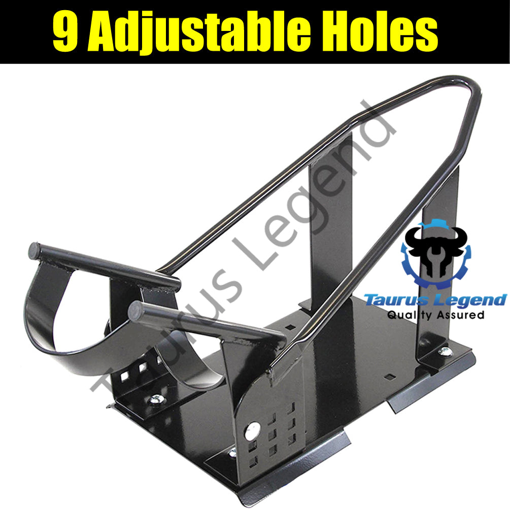 17"-21" Motorcycle Front Wheel Chock Motorbike Trailer Stand 12 Adjustable Holes