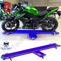 567kg Heavy Motorcycle Motorbike Dolly Mover Loader Parking Stand-Blue