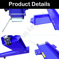 567kg Heavy Motorcycle Motorbike Dolly Mover Loader Parking Stand-Blue