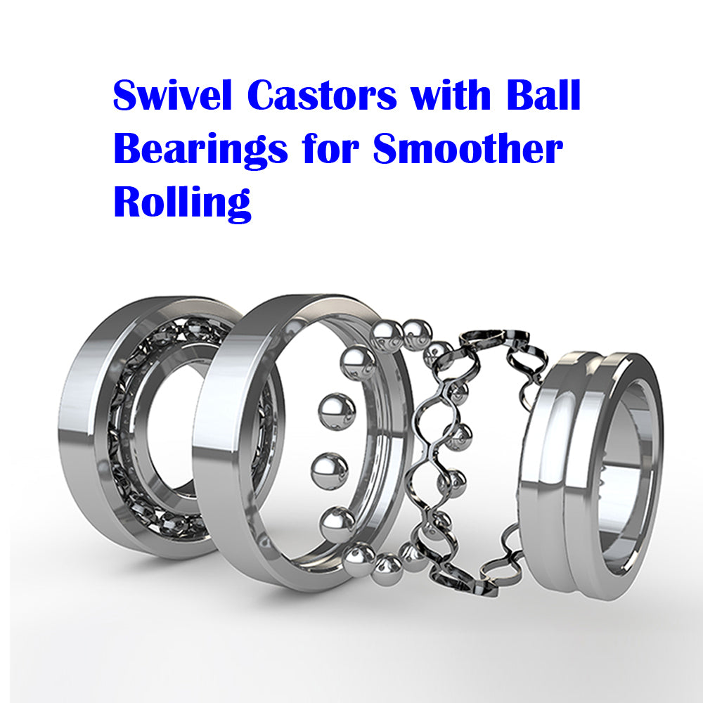 300kg Foldable Platform Trolley Hand Truck Ball Bearing Soft Rubber Castors