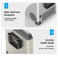 55L Dual Zone Dual Temperature Control Portable Fridge Freezer for Car Boat Home