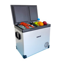 55L Dual Zone Dual Temperature Control Portable Fridge Freezer for Car Boat Home