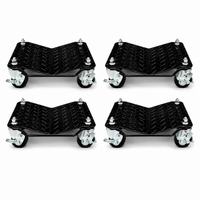 4PC Car Wheel Dolly Vehicle Positioning Jack Transport Trolley Set 2720kg Load