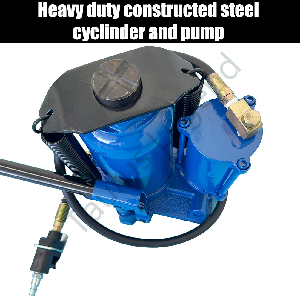 20 Ton Air & Manual Hydraulic Bottle Jack Heavy Car Truck Lift Heavy Duty Steel