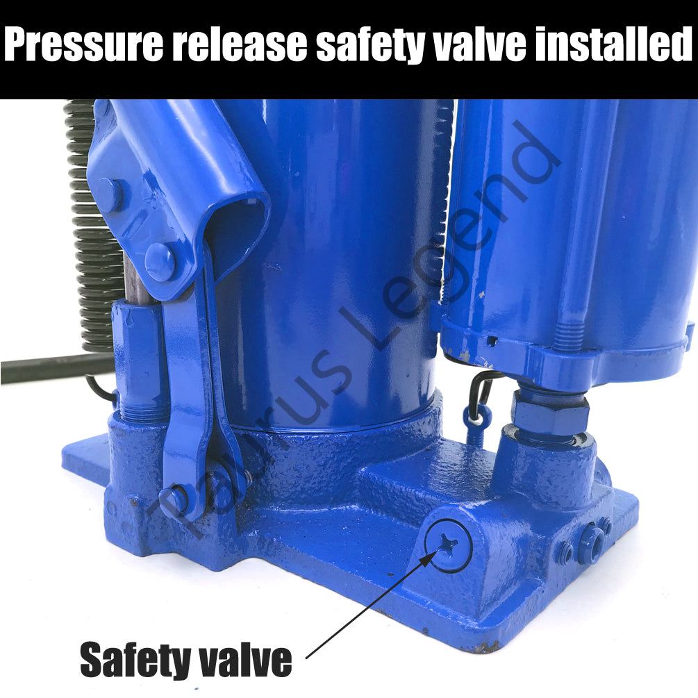20 Ton Air & Manual Hydraulic Bottle Jack Heavy Car Truck Lift Heavy Duty Steel