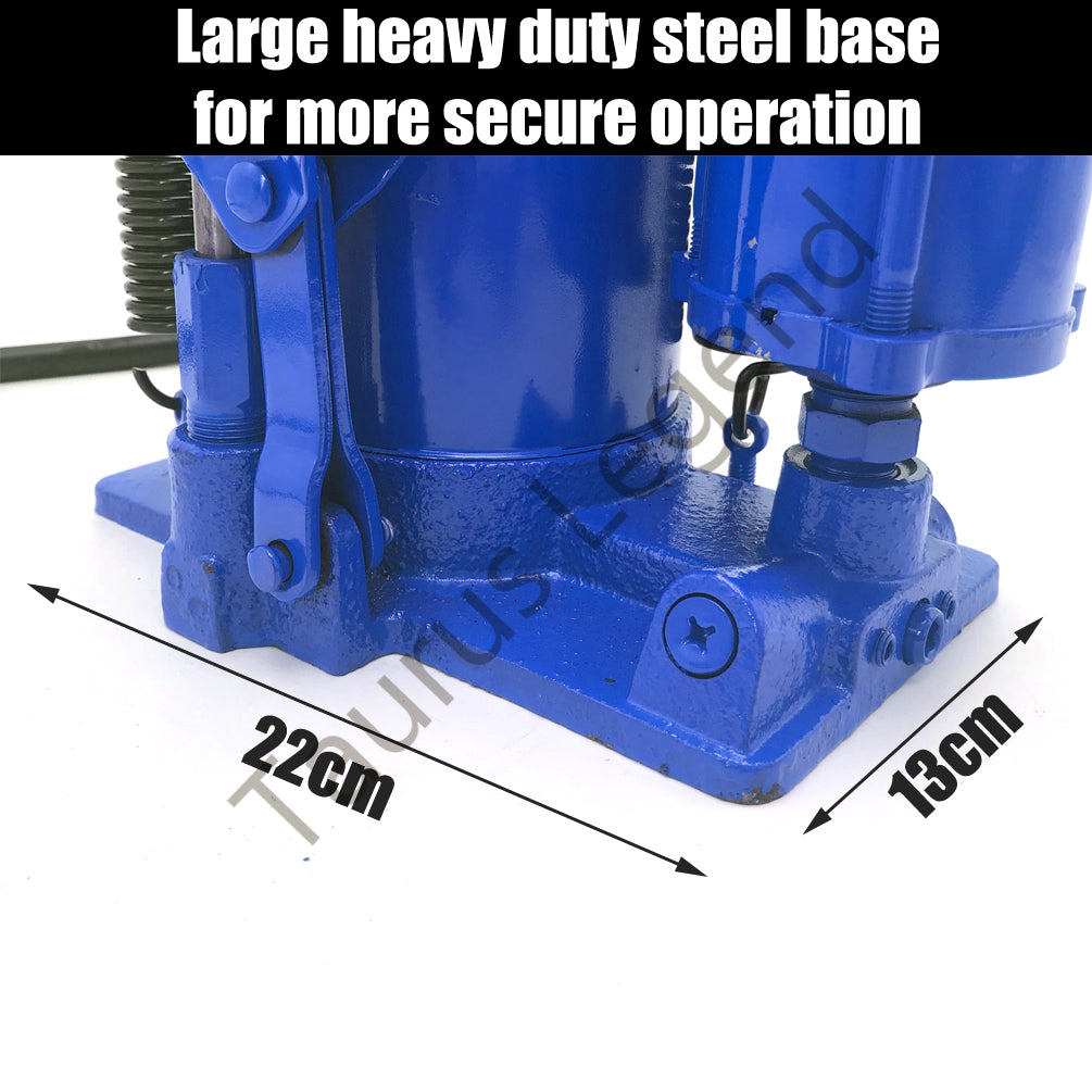 20 Ton Air & Manual Hydraulic Bottle Jack Heavy Car Truck Lift Heavy Duty Steel