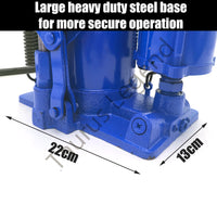 20 Ton Air & Manual Hydraulic Bottle Jack Heavy Car Truck Lift Heavy Duty Steel