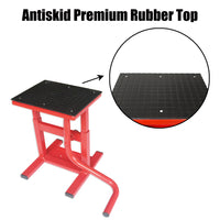 Dirt Bike Motorcycle Lift Motorbike Stand Work Bench Lifter 150kg Load Red