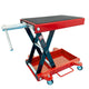 Mobile Motorcycle Scissors Lift Motorbike Jack Stand with Wheels 500kg Load