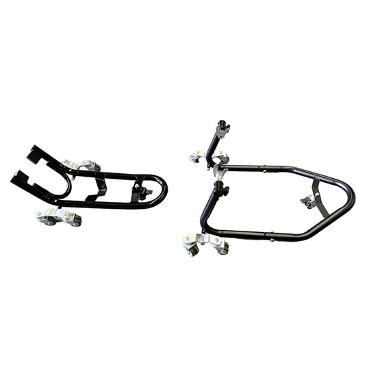 340kg Motorcycle Support Stand Transport Dolly Set