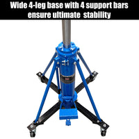 1000kg Heavy Duty Dual Stage Gearbox High Lift Transmission Jack with Foot Pedal