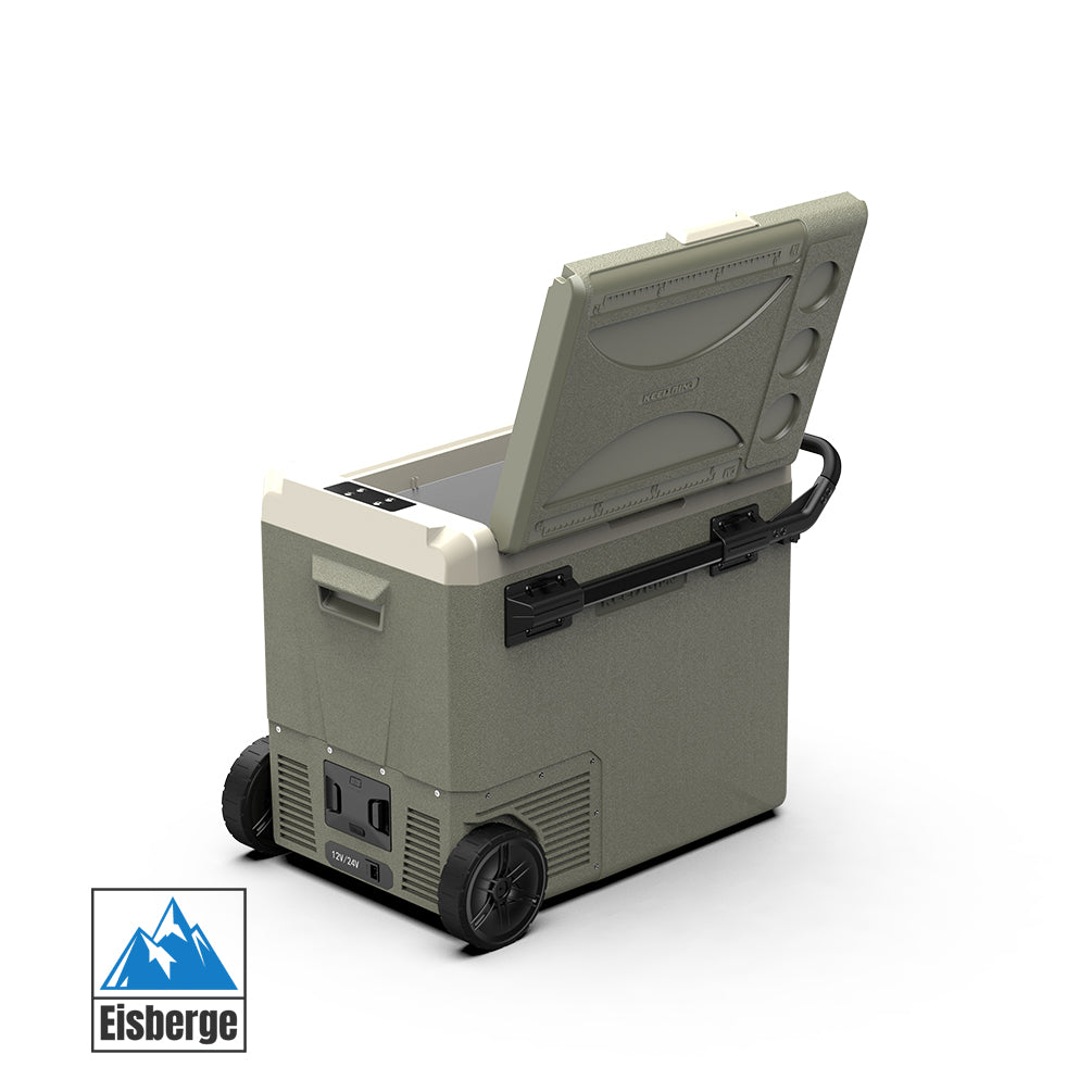 Eisberge 55L Portable Car Fridge Freezer Wheeled 12V 24V 240V Camping Caravan