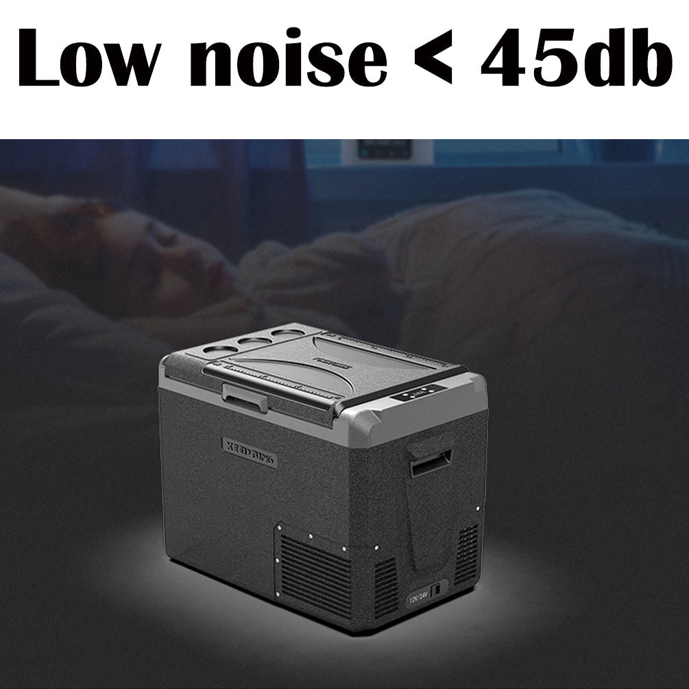 Eisberge 45L Portable Wheeled Car Fridge Freezer Camping Caravan 12V-24V-240V
