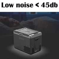 Eisberge 45L Portable Wheeled Car Fridge Freezer Camping Caravan 12V-24V-240V