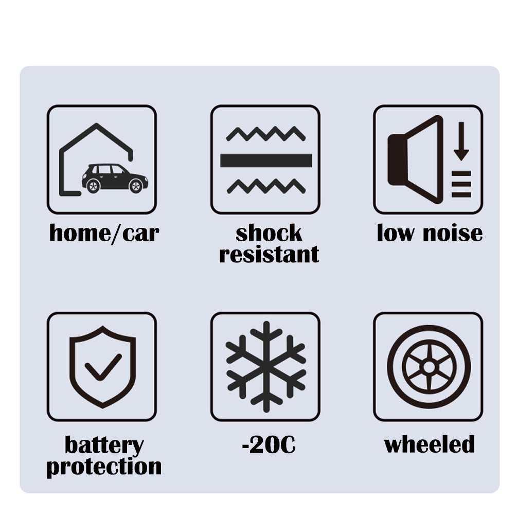 Eisberge 55L Portable Car Fridge Freezer Wheeled 12V 24V 240V Camping Caravan