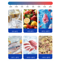 Eisberge 45L Portable Wheeled Car Fridge Freezer Camping Caravan 12V-24V-240V